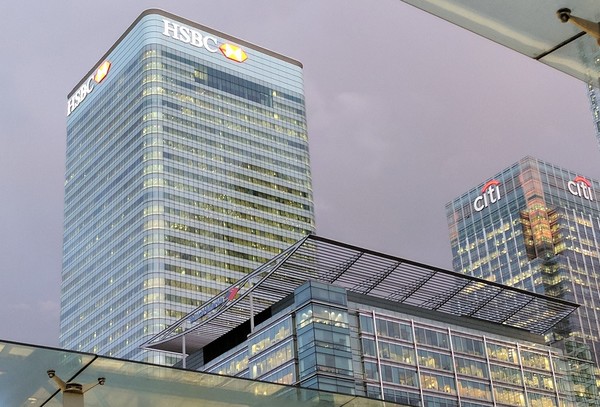 홍콩 HSBC와 BNP파리바 홍콩법인이 불법 공매도로 적발됐다. 사진은 영국 런던의 카나리워프에 있는 HSBC그룹 건물. /사진=픽사베이