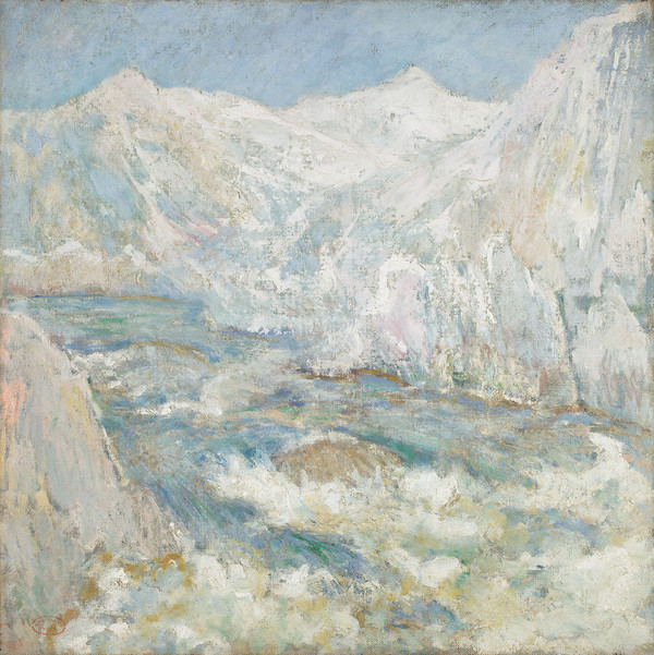 존 헨리 트와츠먼, 〈옐로우스톤의 급류〉, 약 1890-1899년, 캔버스에 유채, 76.2 × 76.5 cm