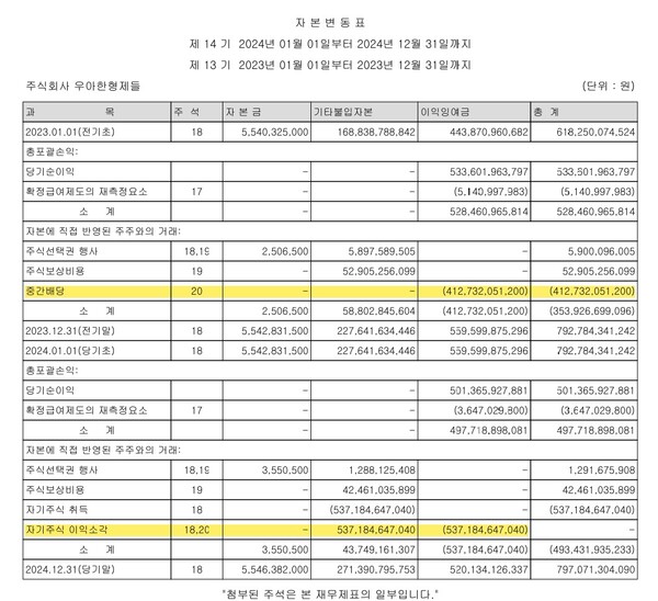 자료3. /출처=우아한형제들 감사보고서