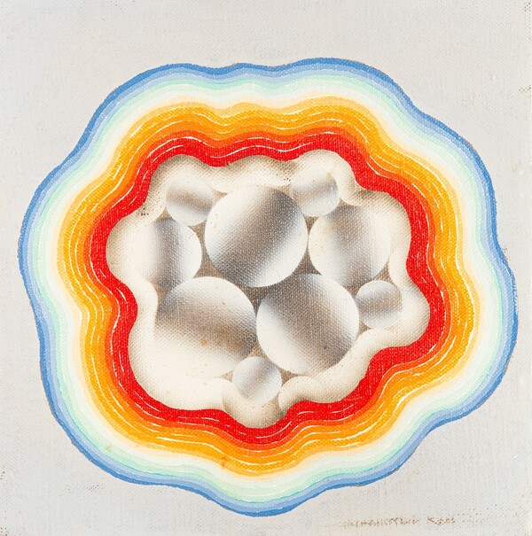 〈무제〉, 1969년경, 캔버스에 유화, 20.5×20.7cm