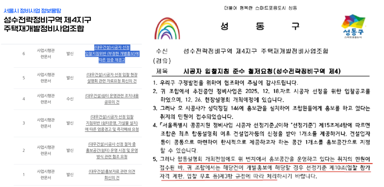 /출처=성수전략정비구역 4구역 주택재개발정비사업조합, 성동구청