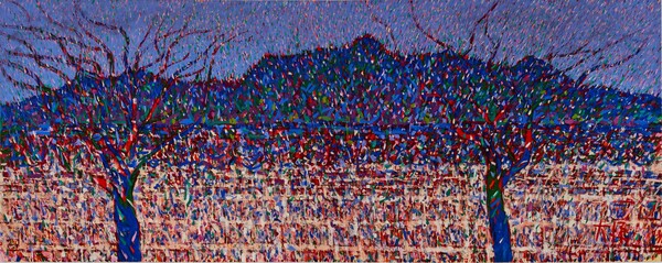 인왕산, 2000, 200 x 500 cm